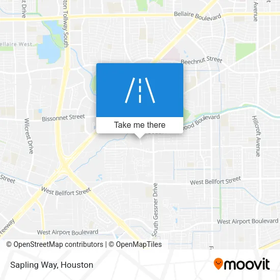 Sapling Way map