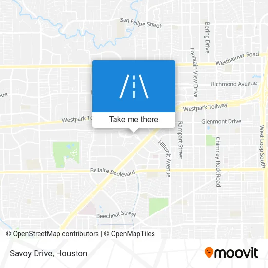 Savoy Drive map
