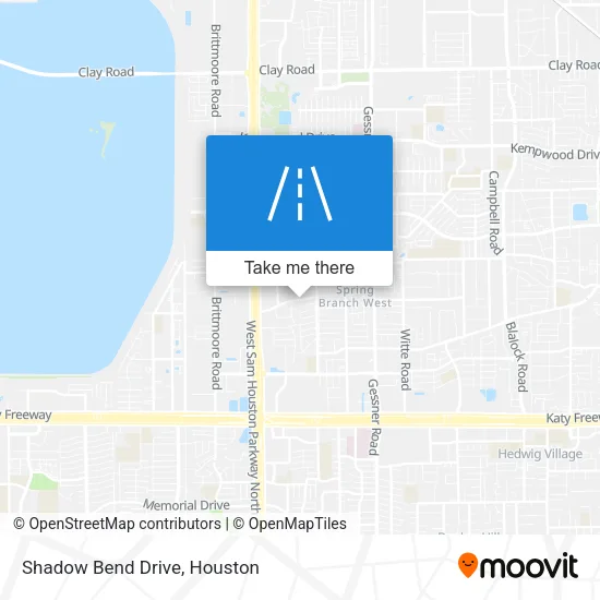 Shadow Bend Drive map