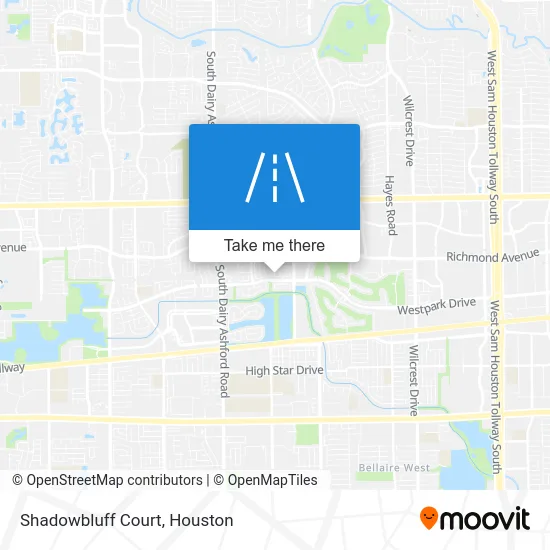 Shadowbluff Court map