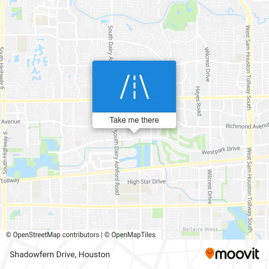 Shadowfern Drive map