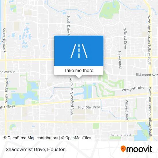 Shadowmist Drive map
