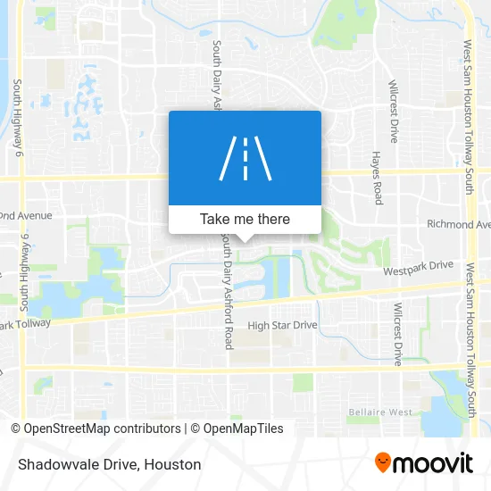 Shadowvale Drive map