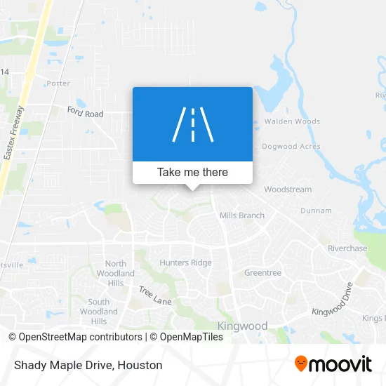 Shady Maple Drive map