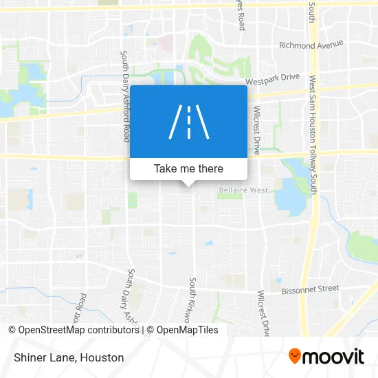 Shiner Lane map