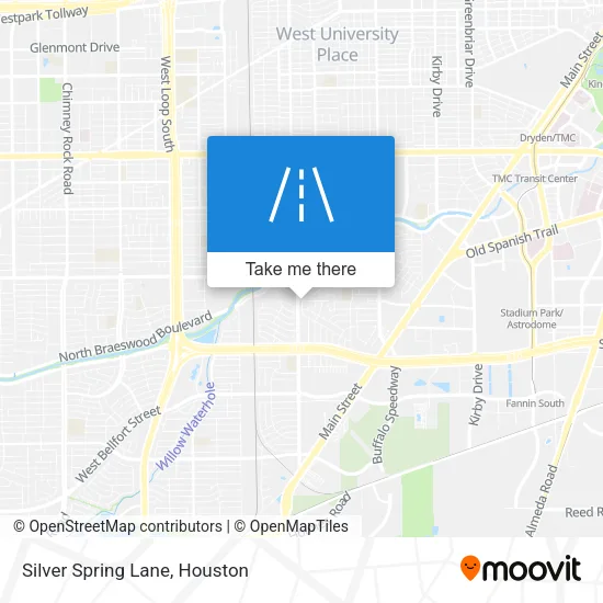 Silver Spring Lane map