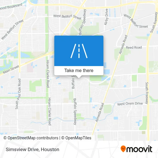 Simsview Drive map