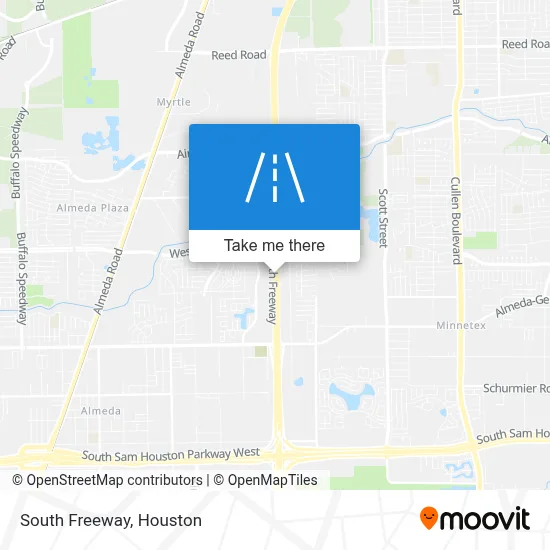 South Freeway map