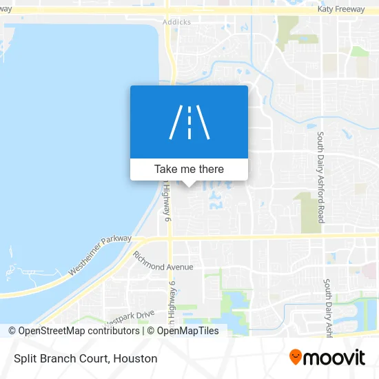 Split Branch Court map
