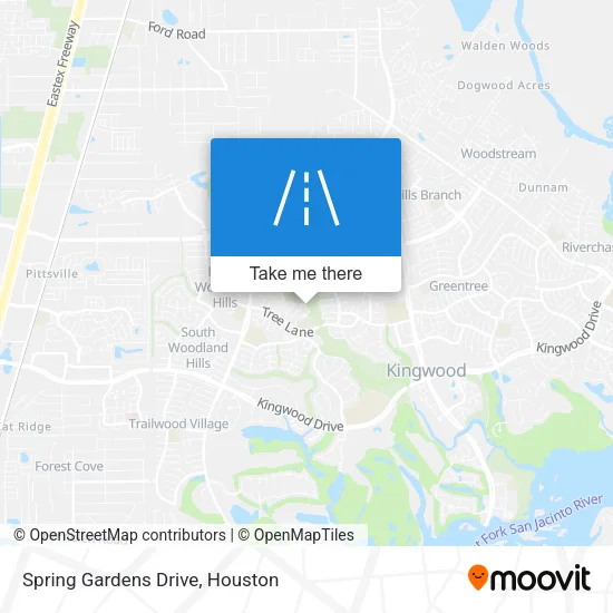 Spring Gardens Drive map