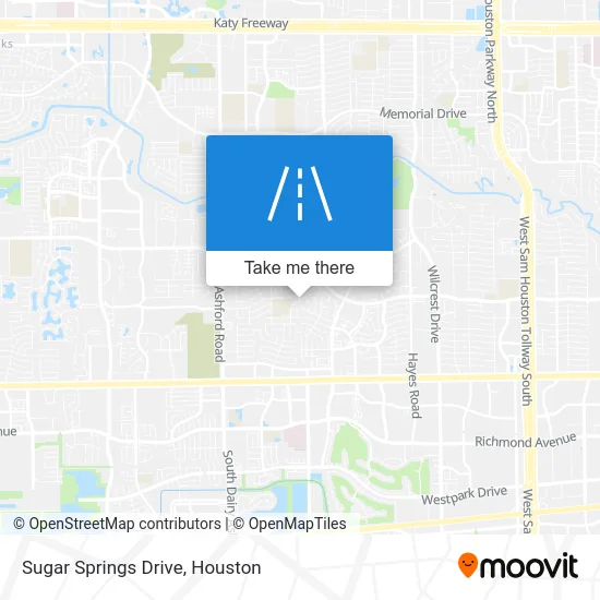 Sugar Springs Drive map