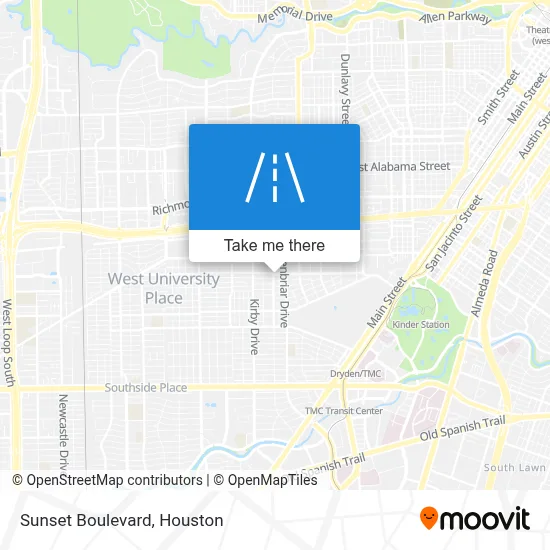 Sunset Boulevard map