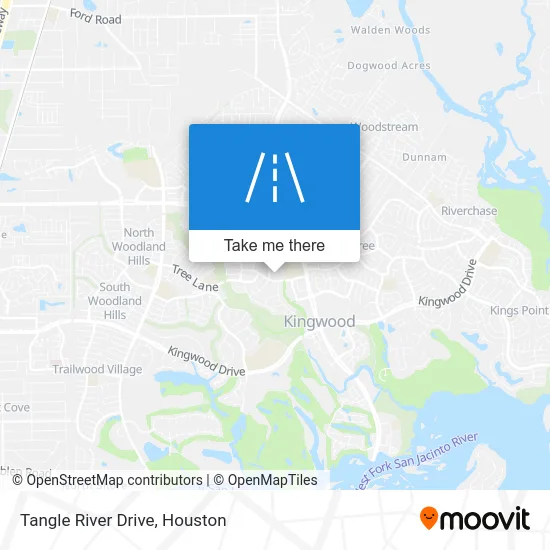 Tangle River Drive map