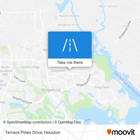 Terrace Pines Drive map