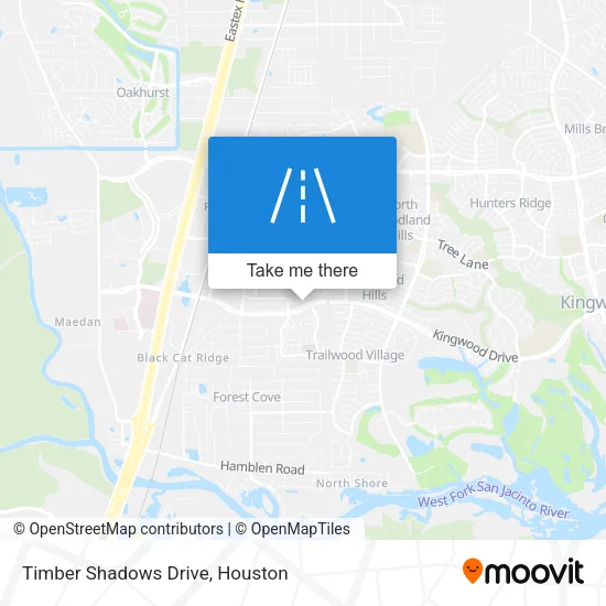 Timber Shadows Drive map
