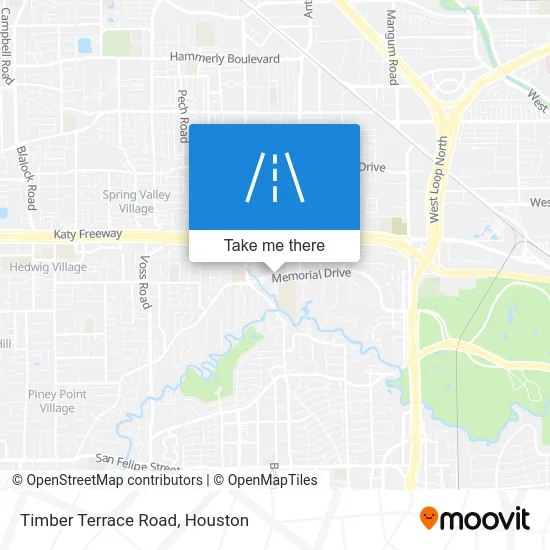 Timber Terrace Road map