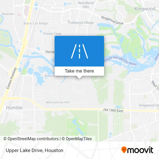Upper Lake Drive map