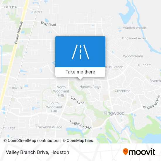 Valley Branch Drive map