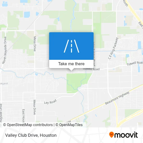 Valley Club Drive map