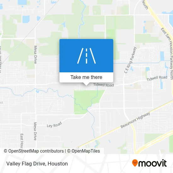 Valley Flag Drive map