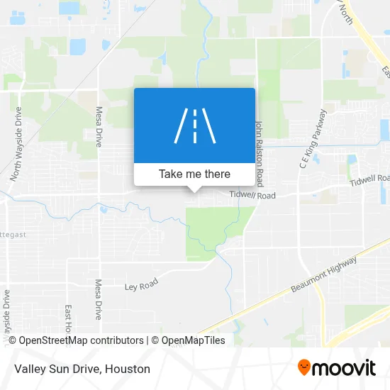 Valley Sun Drive map
