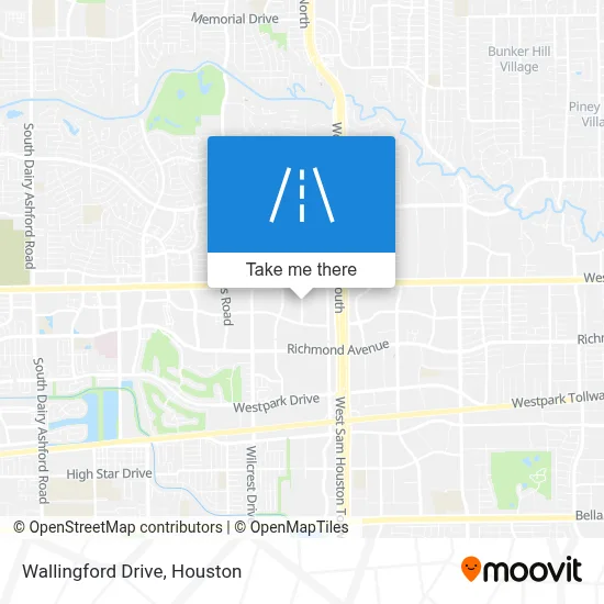 Wallingford Drive map