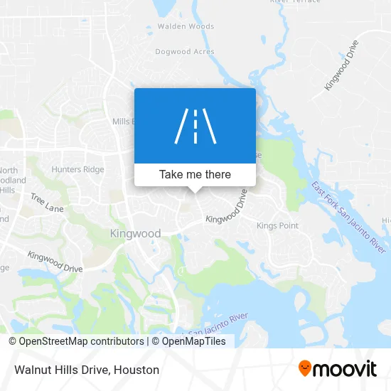 Walnut Hills Drive map