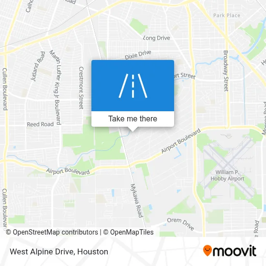 West Alpine Drive map