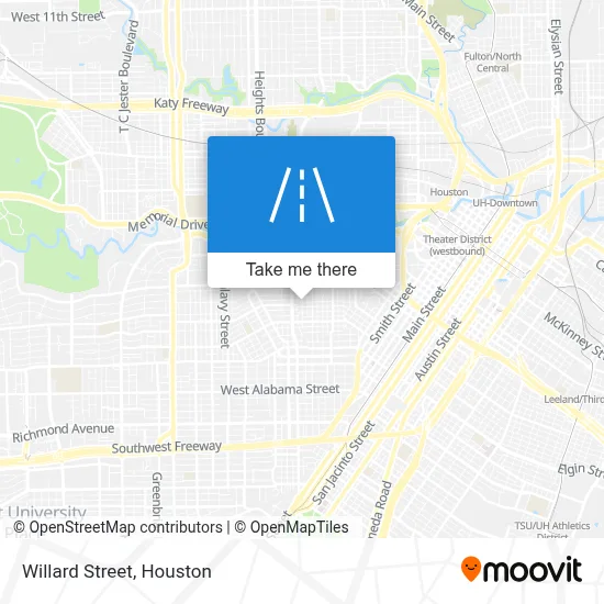 Willard Street map