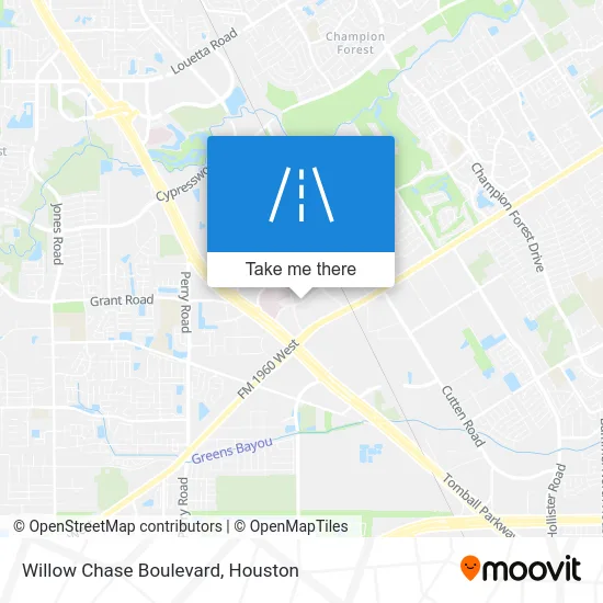 Willow Chase Boulevard map