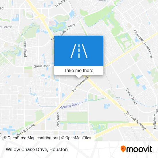 Willow Chase Drive map