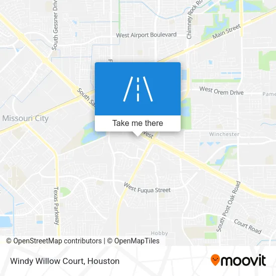 Windy Willow Court map