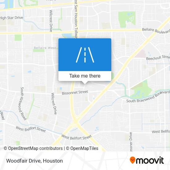 Woodfair Drive map