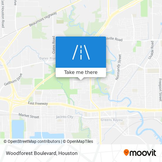 Woodforest Boulevard map