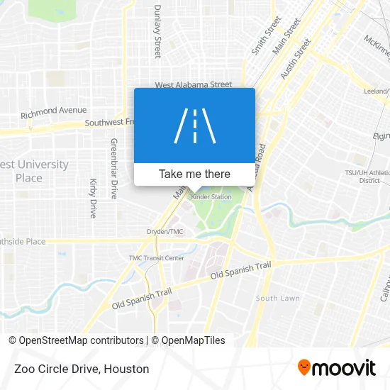 Zoo Circle Drive map