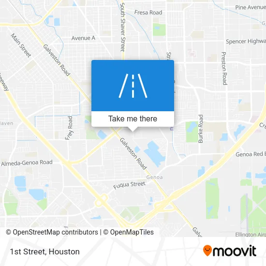 1st Street map