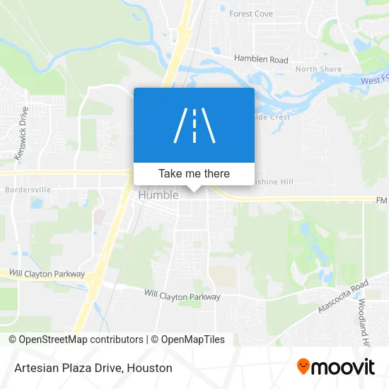 Artesian Plaza Drive map