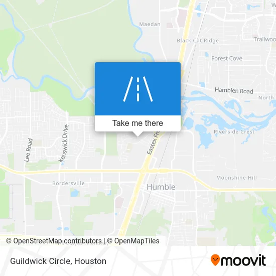 Guildwick Circle map