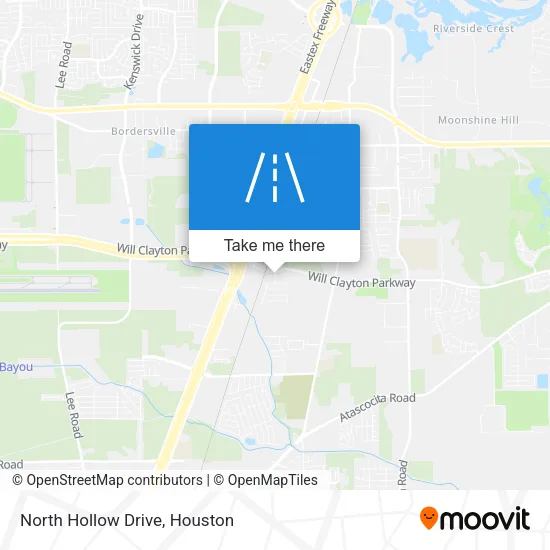 North Hollow Drive map