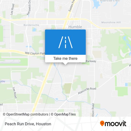 Peach Run Drive map