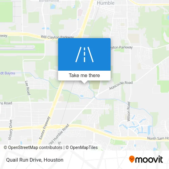 Quail Run Drive map