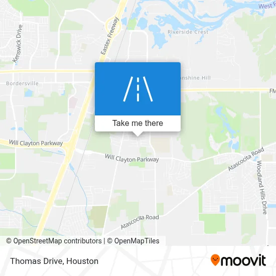 Thomas Drive map