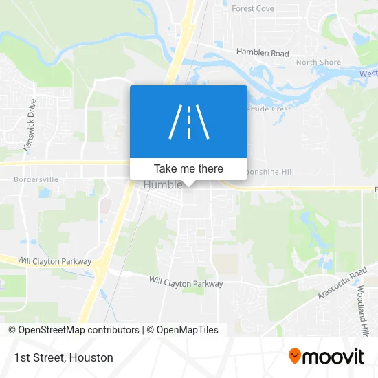 1st Street map