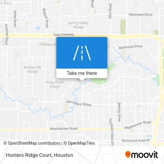Hunters Ridge Court map