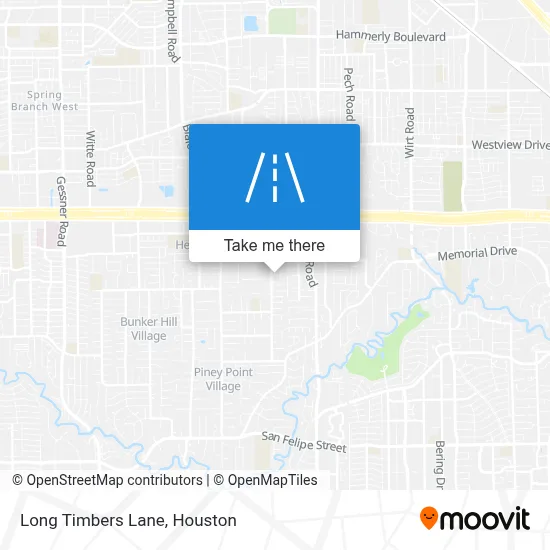 Long Timbers Lane map