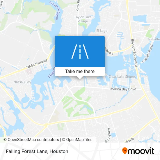 Falling Forest Lane map