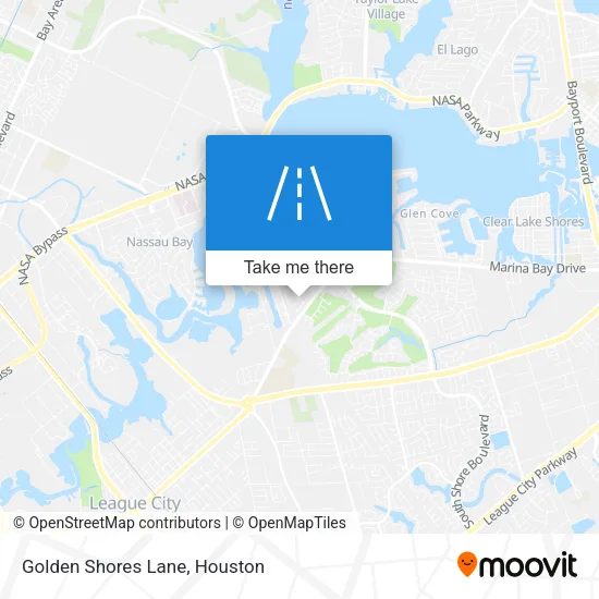 Golden Shores Lane map