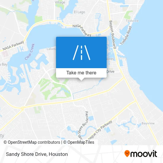 Sandy Shore Drive map