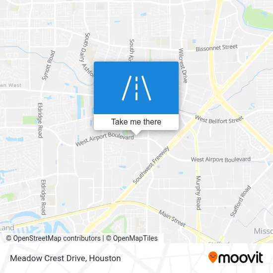 Meadow Crest Drive map