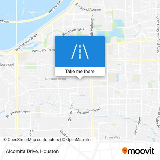 Alcomita Drive map